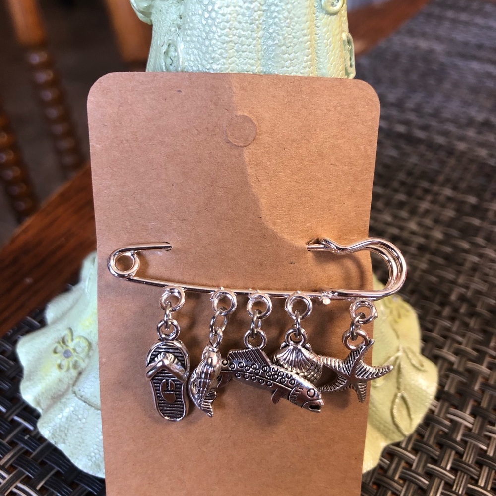 NWT, Handmade by A Charmed Life. Thinking of fishing and summer & the ocean?!